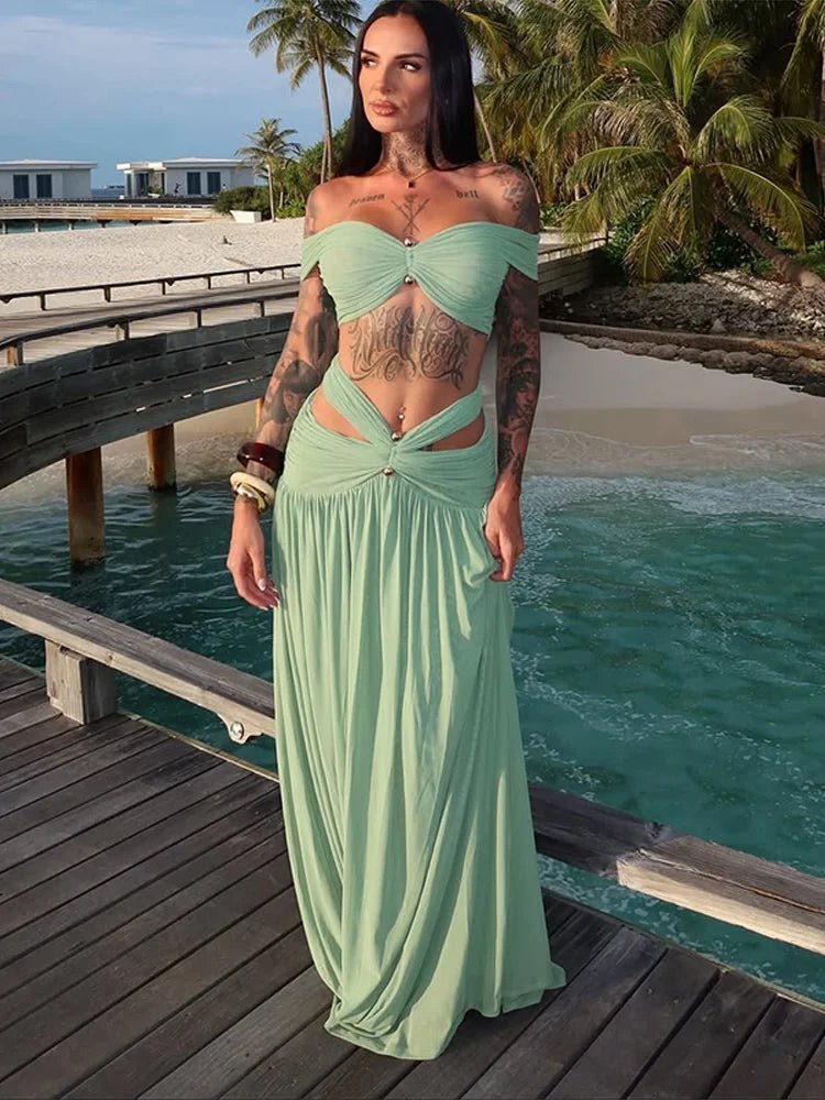 ZEYA - Emilia Backless Beach Two-Piece Set