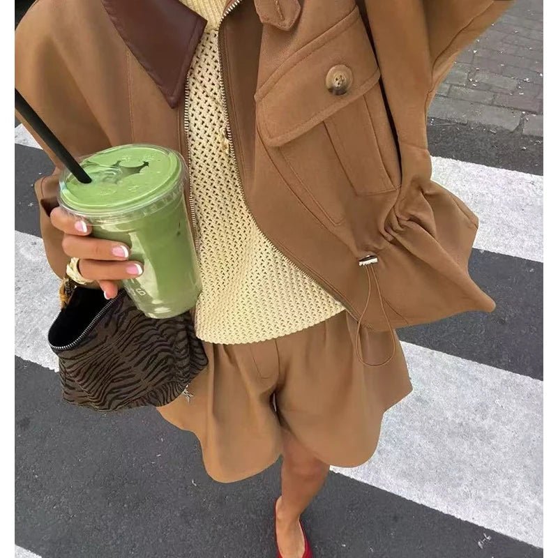 ZEYA - Emilia Batwing Sleeve Zip-Up Jacket