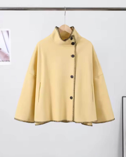 ZEYA - Emma High Neck Button Jacket