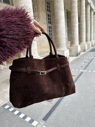 Fiona semsket crossbody-veske