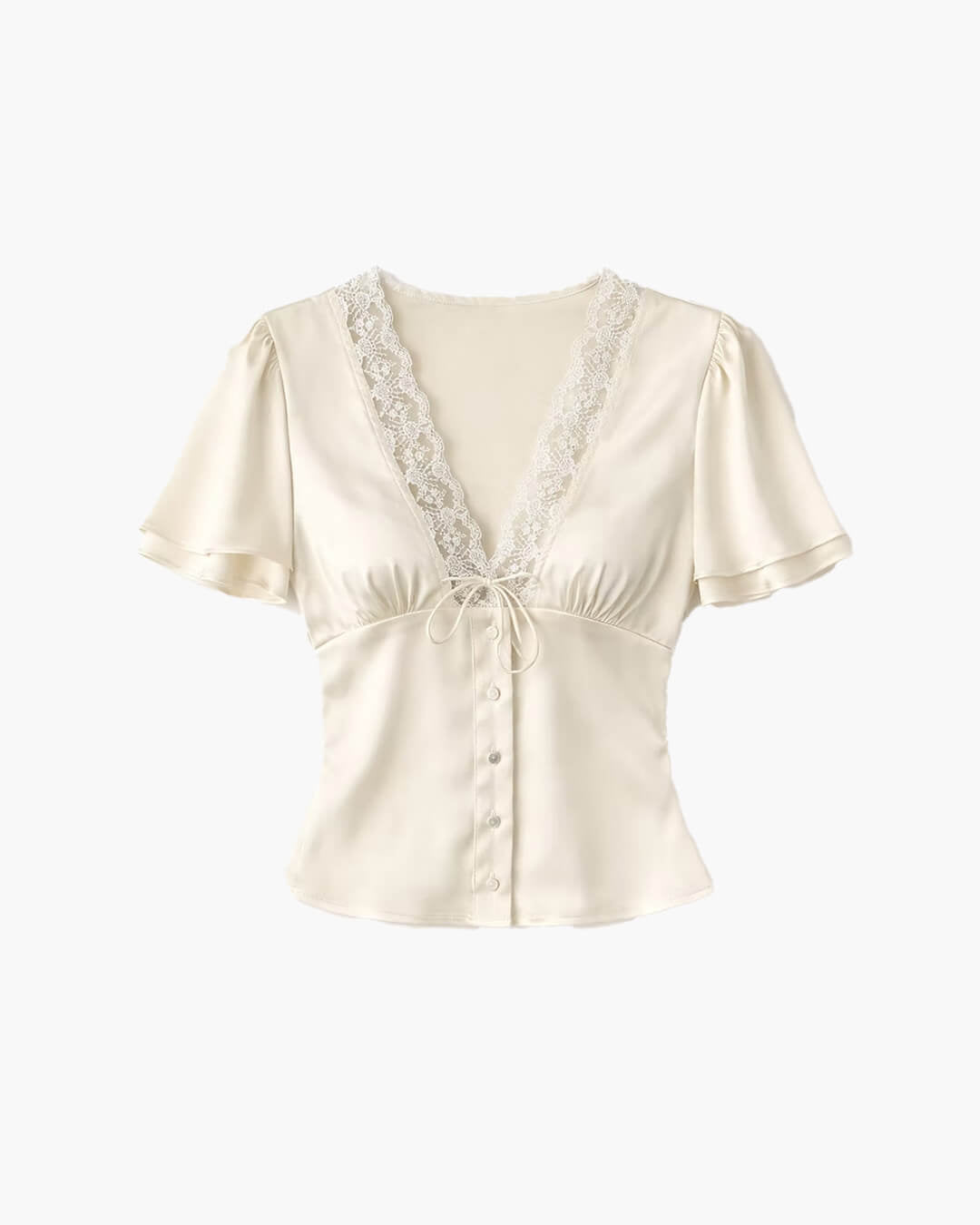 ZEYA - Greta Satin Button Blouse