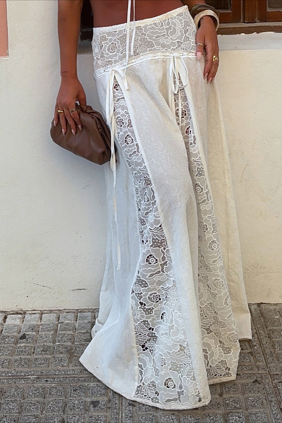 ZEYA - Hanna Low Waist Lace Maxi Skirt