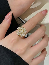 Hazel ring med roterende kløverblad-spinner