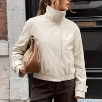 Helena Cropped Bomber Jacket