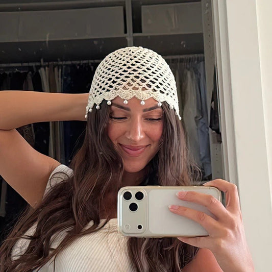 ZEYA - Jane Crochet Hollow Beanie