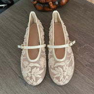Jenny ballerinasko i mesh med perler