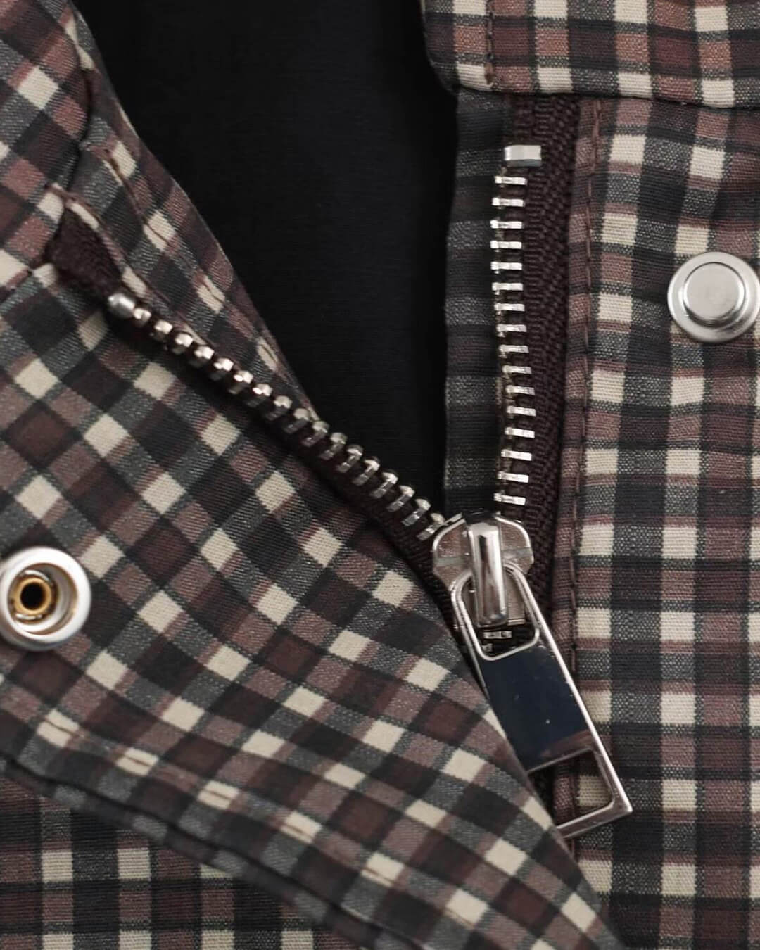 ZEYA - Jenny Plaid Hooded Windbreaker Jacket