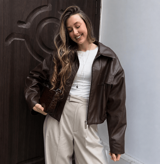 ZEYA - Jenny Vintage Faux Leather Jacket