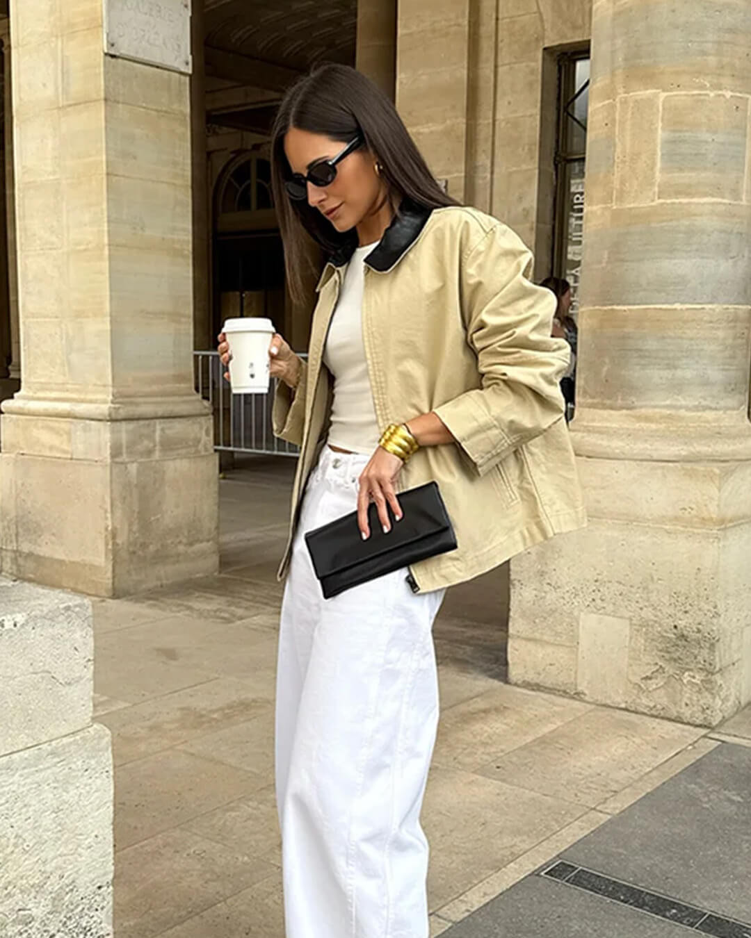 ZEYA - Jessica Contrast Collar Zip Jacket