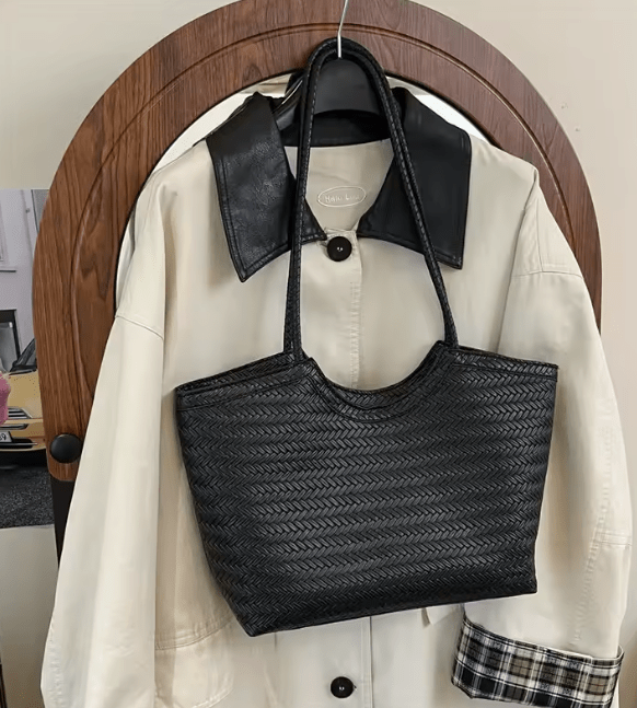 ZEYA - Leona Woven Faux Leather Bag