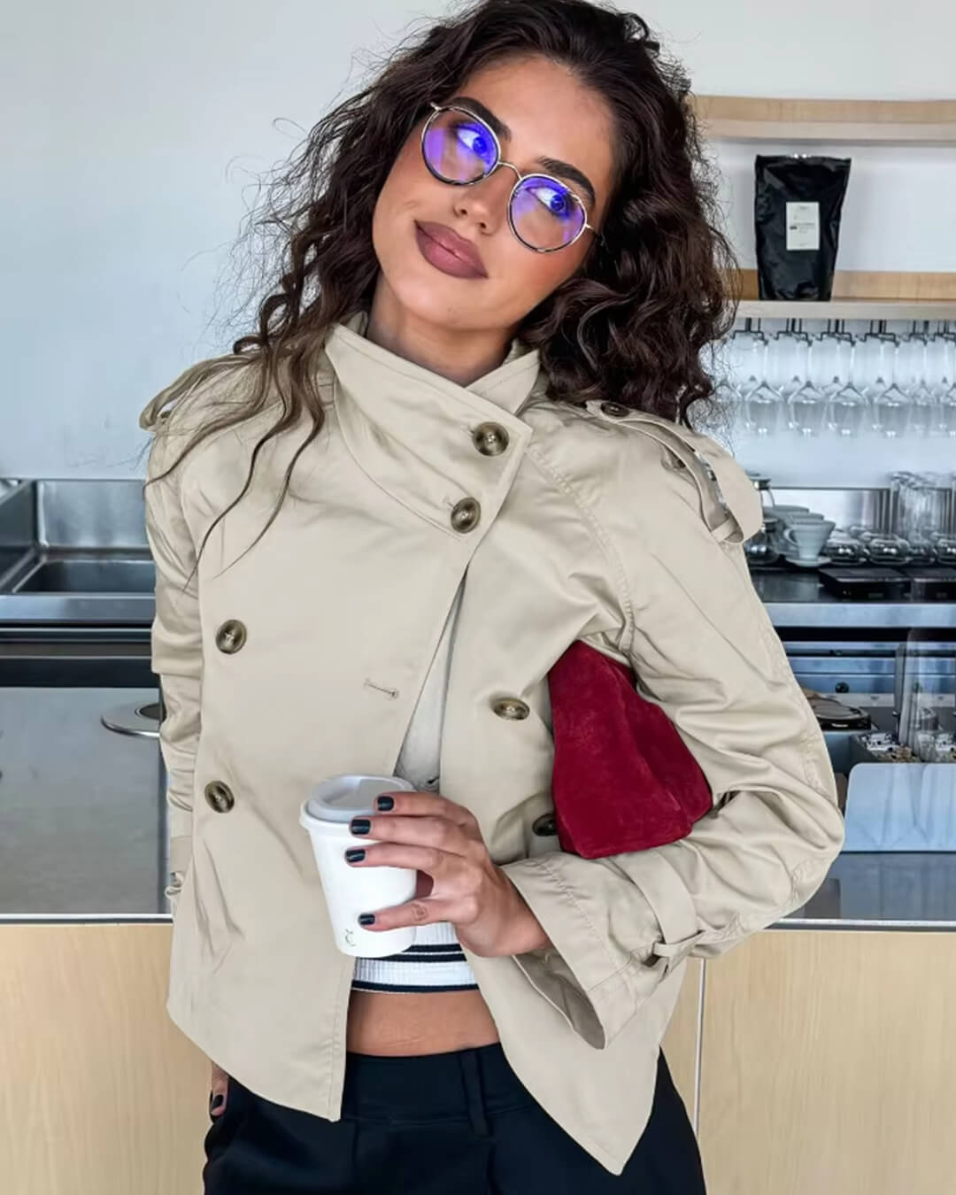 ZEYA - Lindy Cropped Trench Coat
