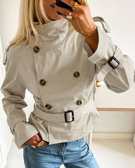 Lisa kort trenchcoat