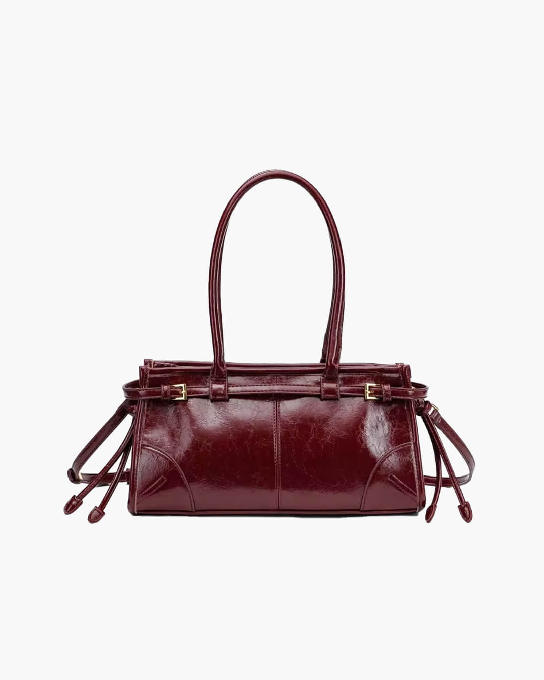 ZEYA - Lorena Leather Shoulder Bag with Belt Detail