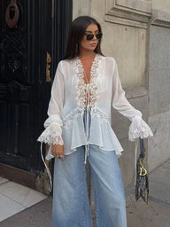 Maila blondecardigan-topp