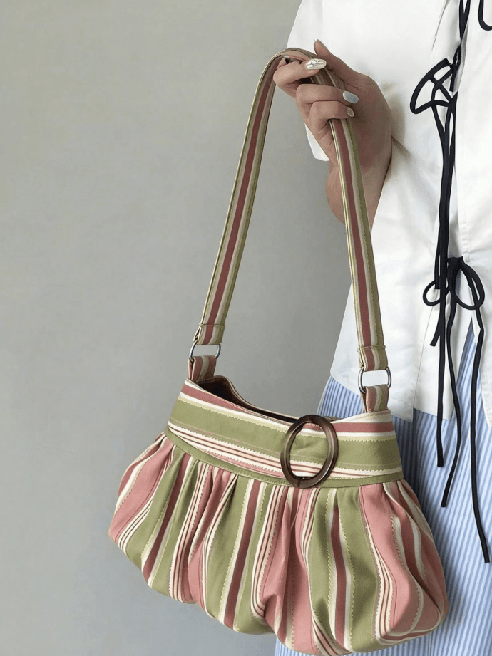 ZEYA - Maria Striped Shoulder Bag