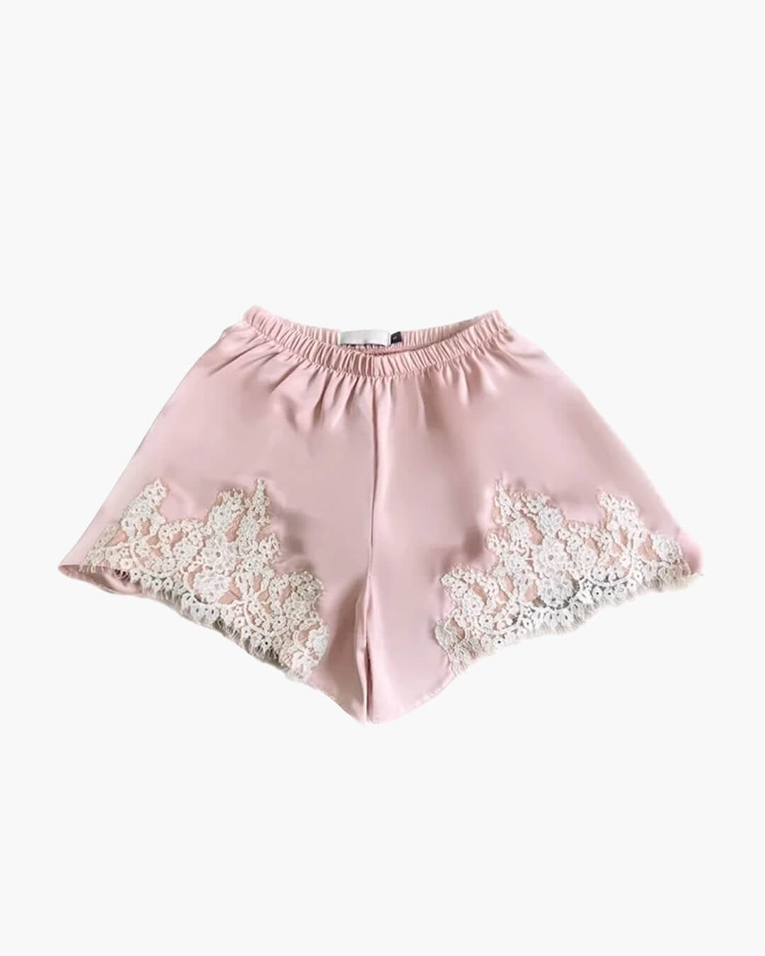 ZEYA - Maridot Lace Patchwork Satin Shorts