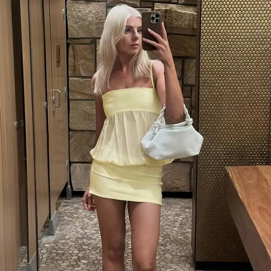 Mei Off Shoulder Mesh Bodycon Minikjole