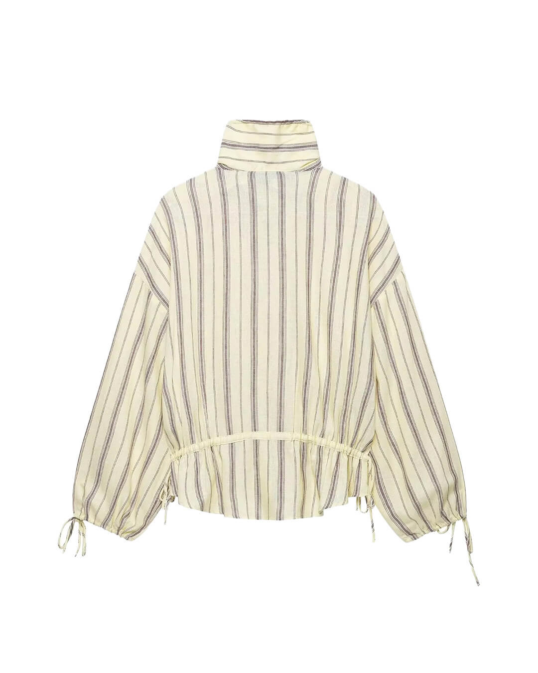 ZEYA - Melanie Striped Stand Collar Jacket