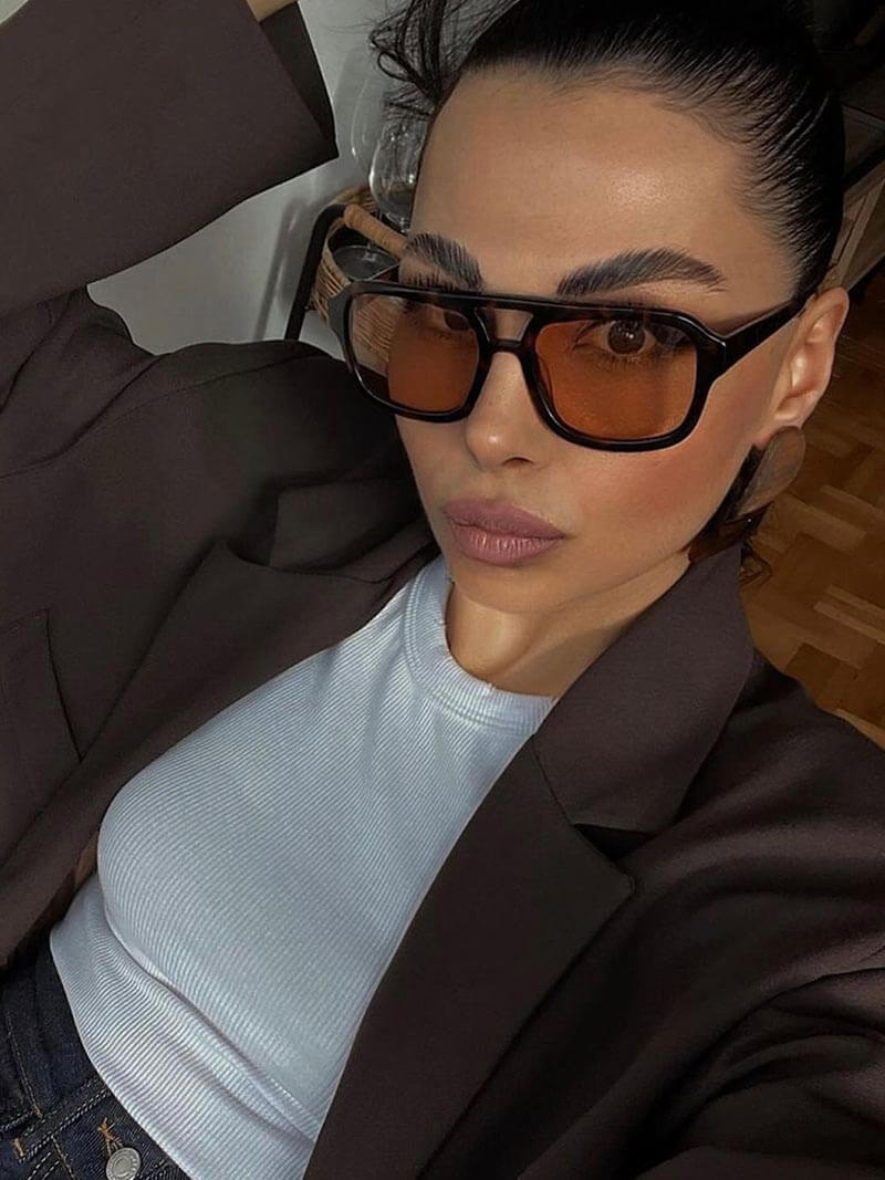 ZEYA - Monica Oversized Cat-Eye Sunglasses