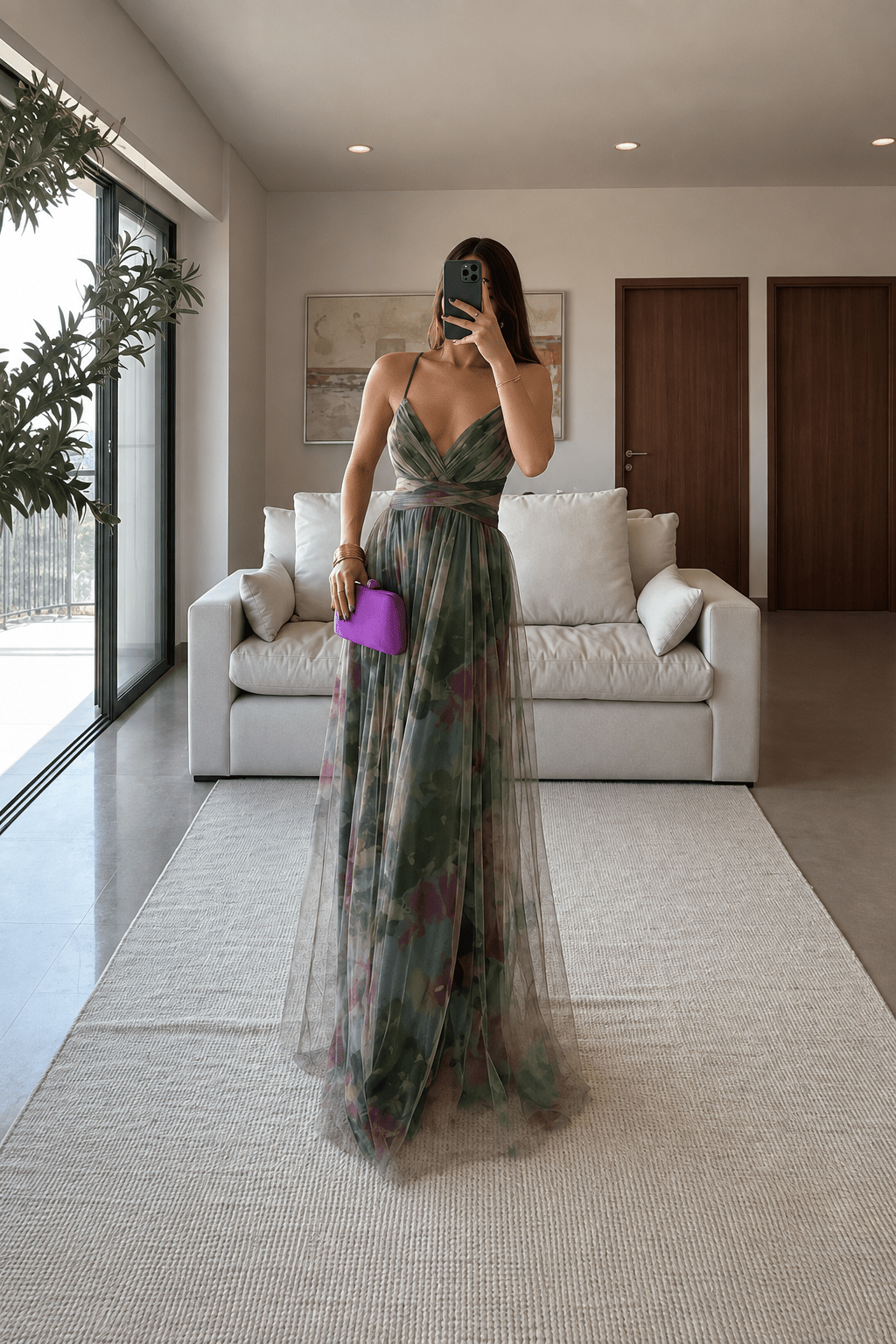 ZEYA - Naomi Floral Mesh Maxi Dress