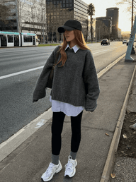 Nora ribbestrikket genser