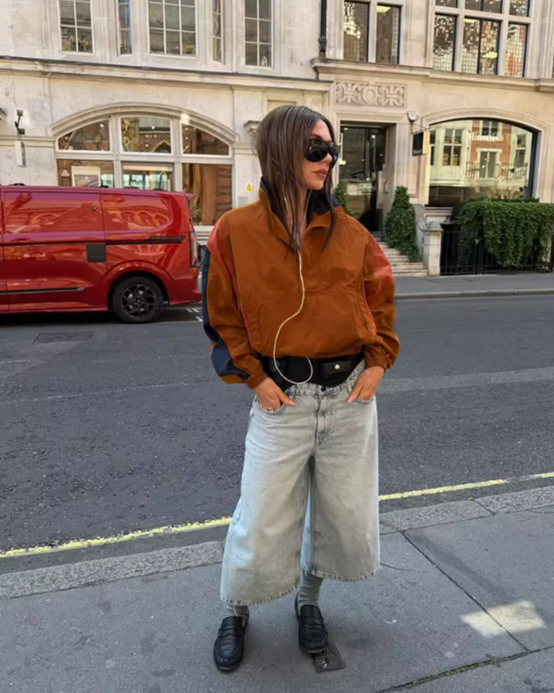 ZEYA - Olivia Oversized Colorblock Cropped Jacket