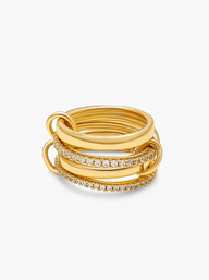 Paloma glitrende rhinsten stablet ring