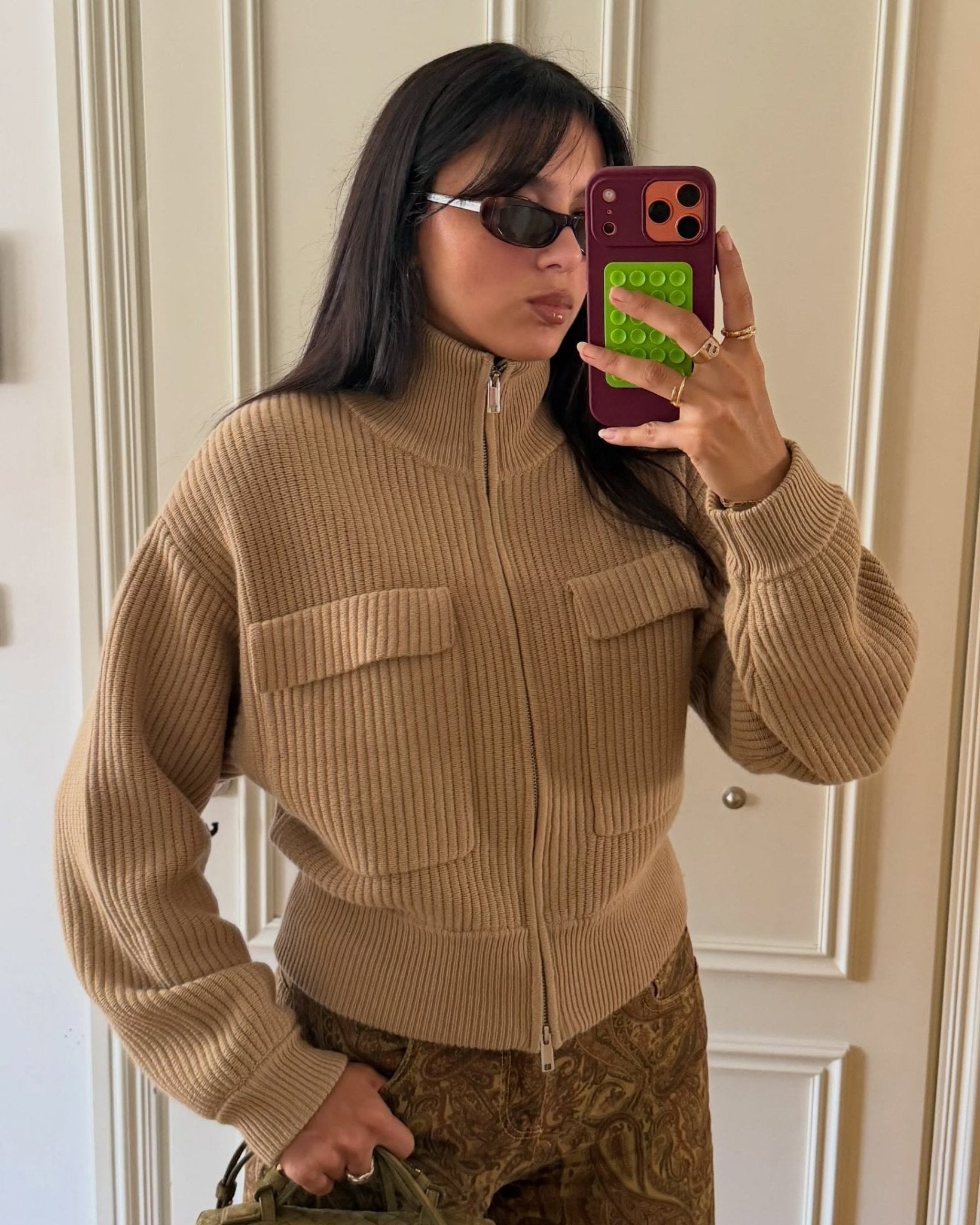 ZEYA - Penelope Ribbed Knit Cardigan