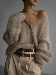 Perry koselig strikket cardigan