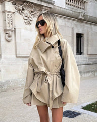 Piper kort trenchcoat