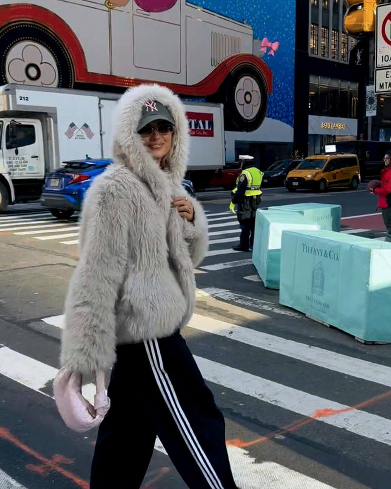 ZEYA - Rebecca Faux Fur Hooded Jacket
