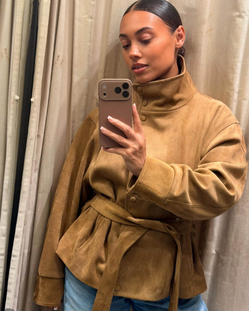 ZEYA - Rebecca Lace-Up Suede Jacket