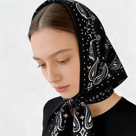 Reese Paisley Strikket Bandana Skjerf