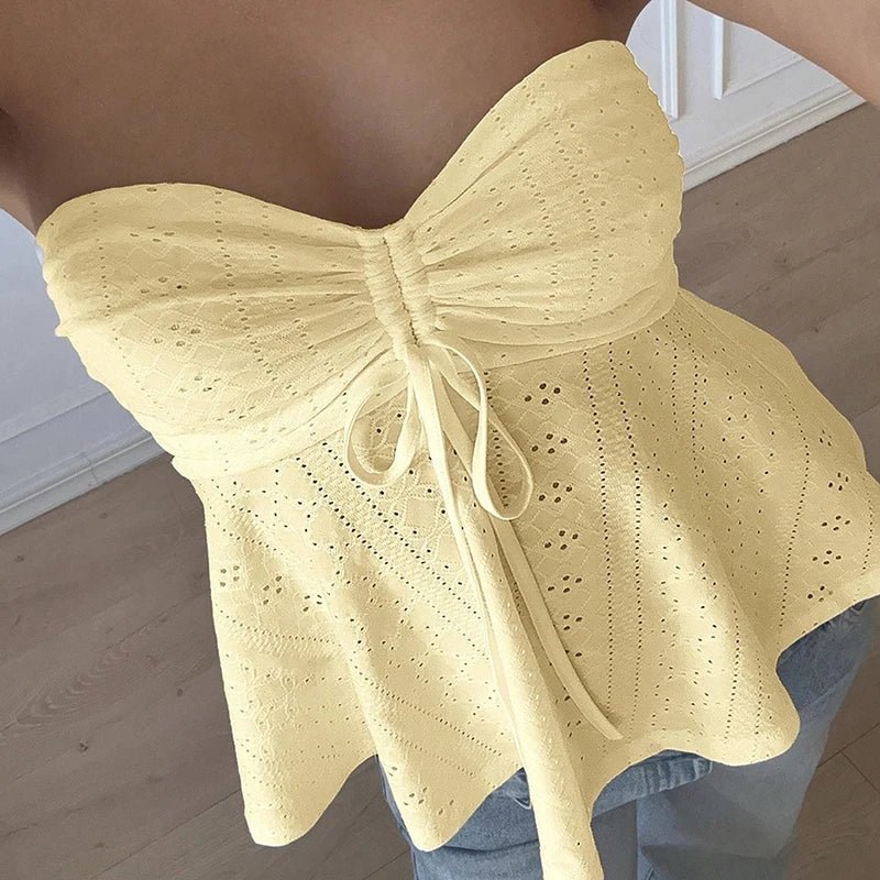 ZEYA - Rosalie Eyelet Bandeau Top