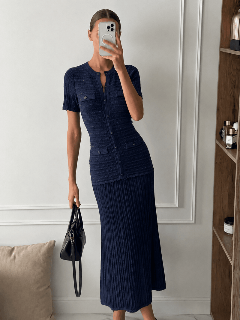 ZEYA - Sadie Ribbed Knit Maxi Dress