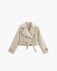 Sara kort trenchcoat