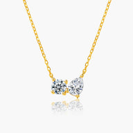 Sherah Twin Zirconia Pendant Necklace