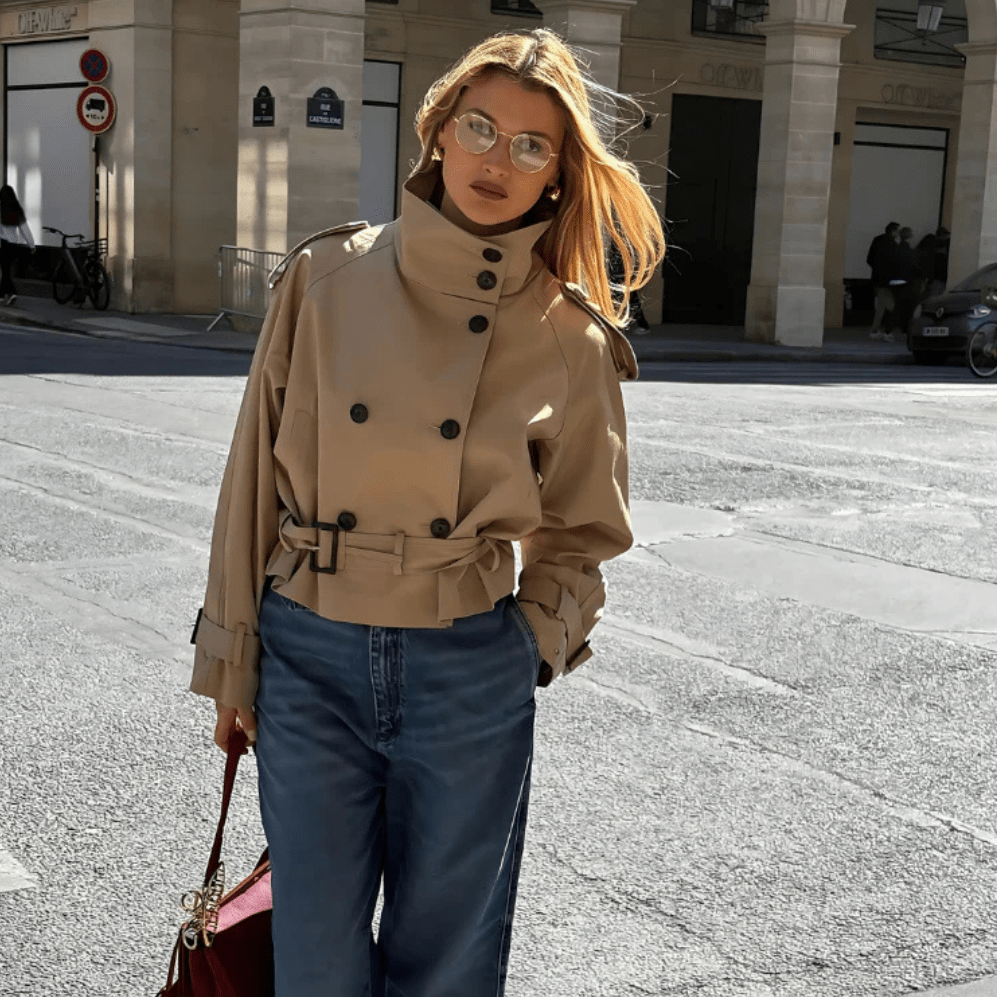 ZEYA - Sofia Cropped Trench Coat