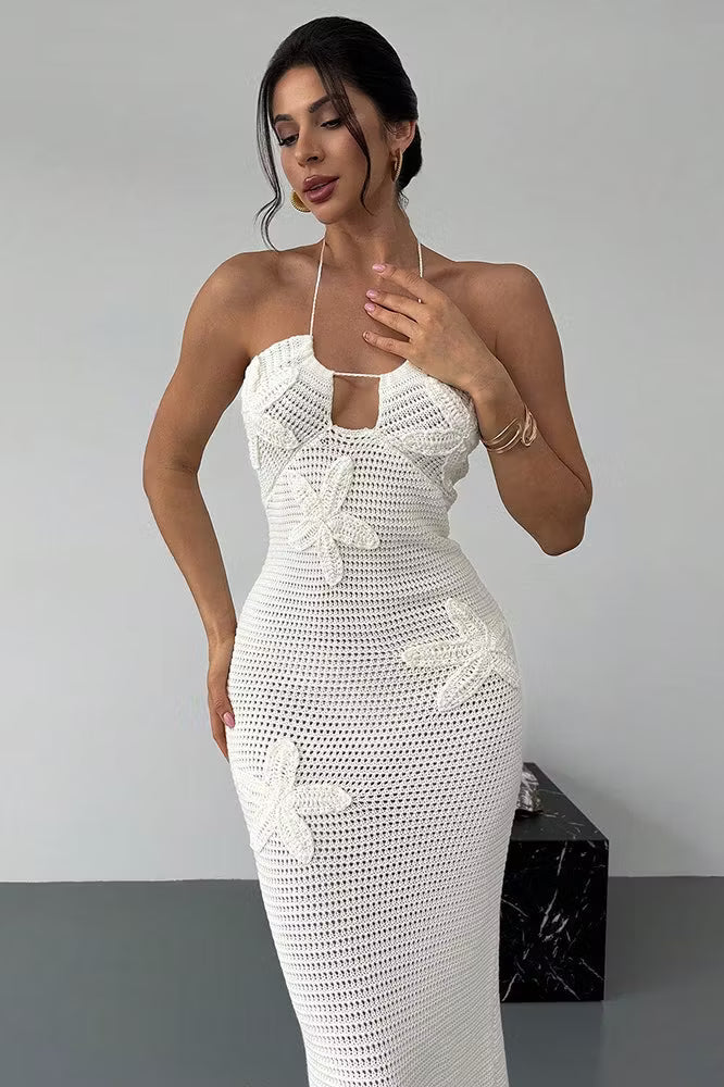 Sophie cutout halterneck-kjole