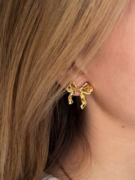 Thalia Bow Stud Earrings