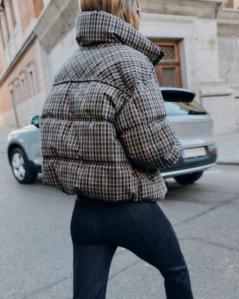 ZEYA - Valerie Plaid Puffer Jacket