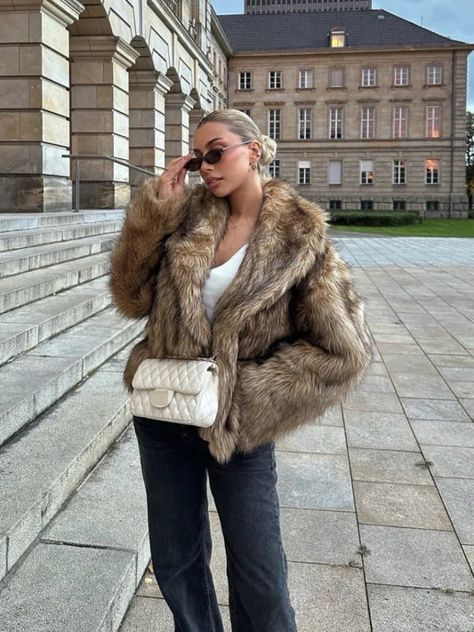 ZEYA - Vivian Oversized Faux Fur Coat