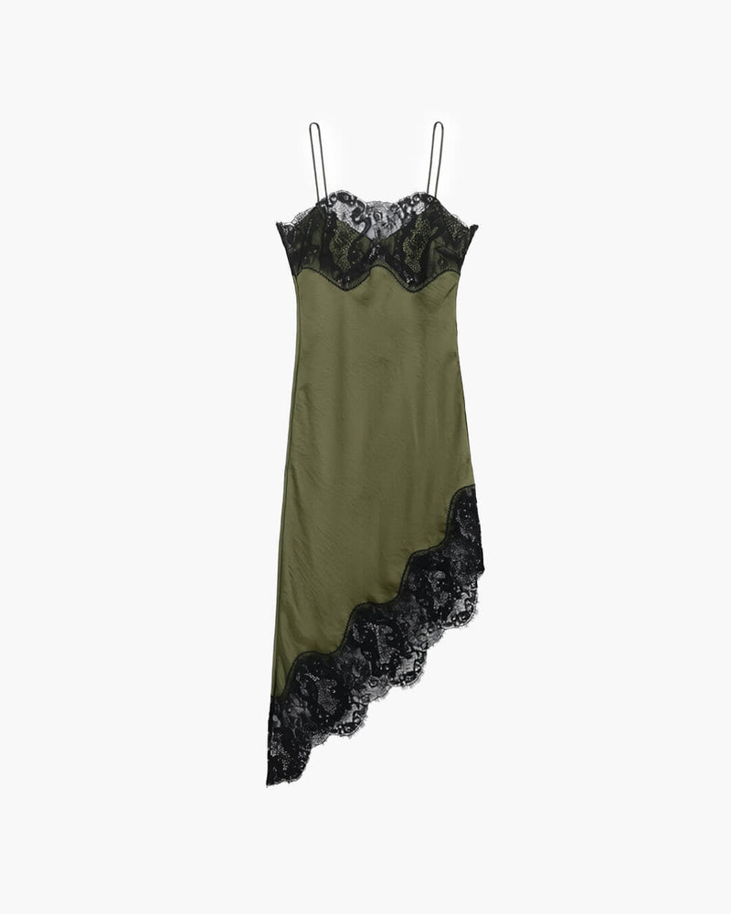 ZEYA - Vivienne Lace Satin Sling Dress