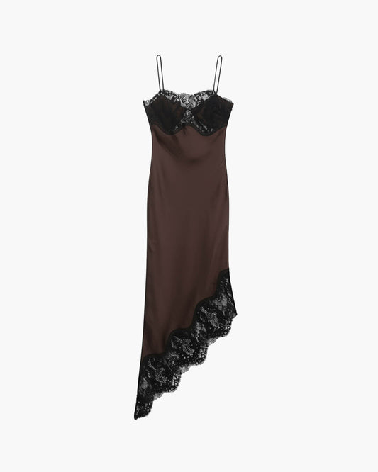 ZEYA - Vivienne Lace Satin Sling Dress