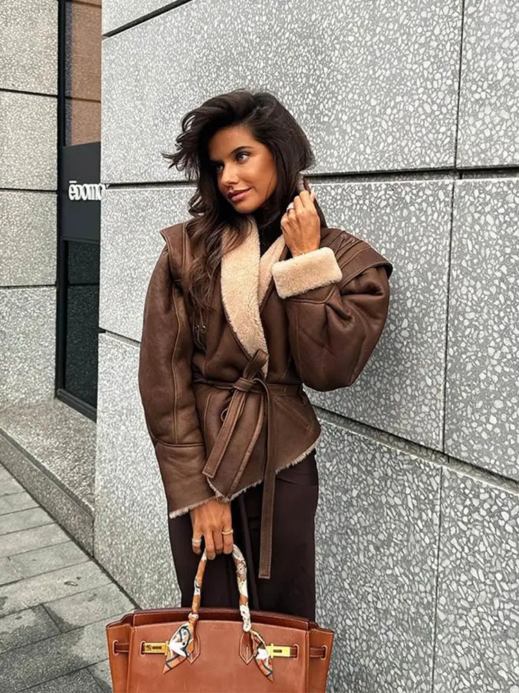 ZEYA - Zenna Faux Leather Coat