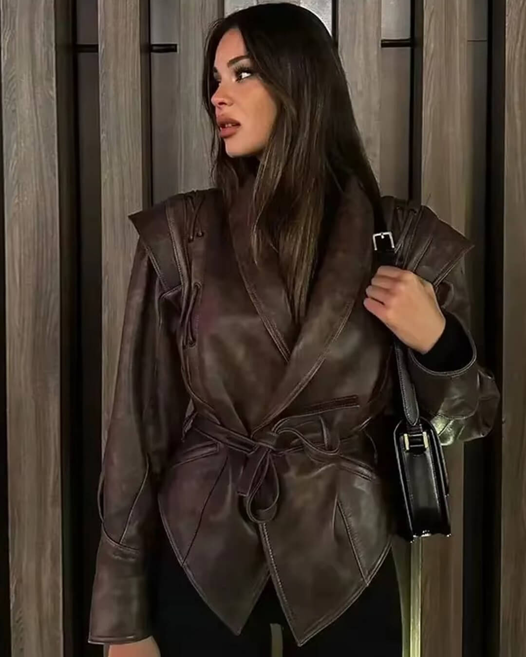 ZEYA - Zora Biker Faux Leather Jacket